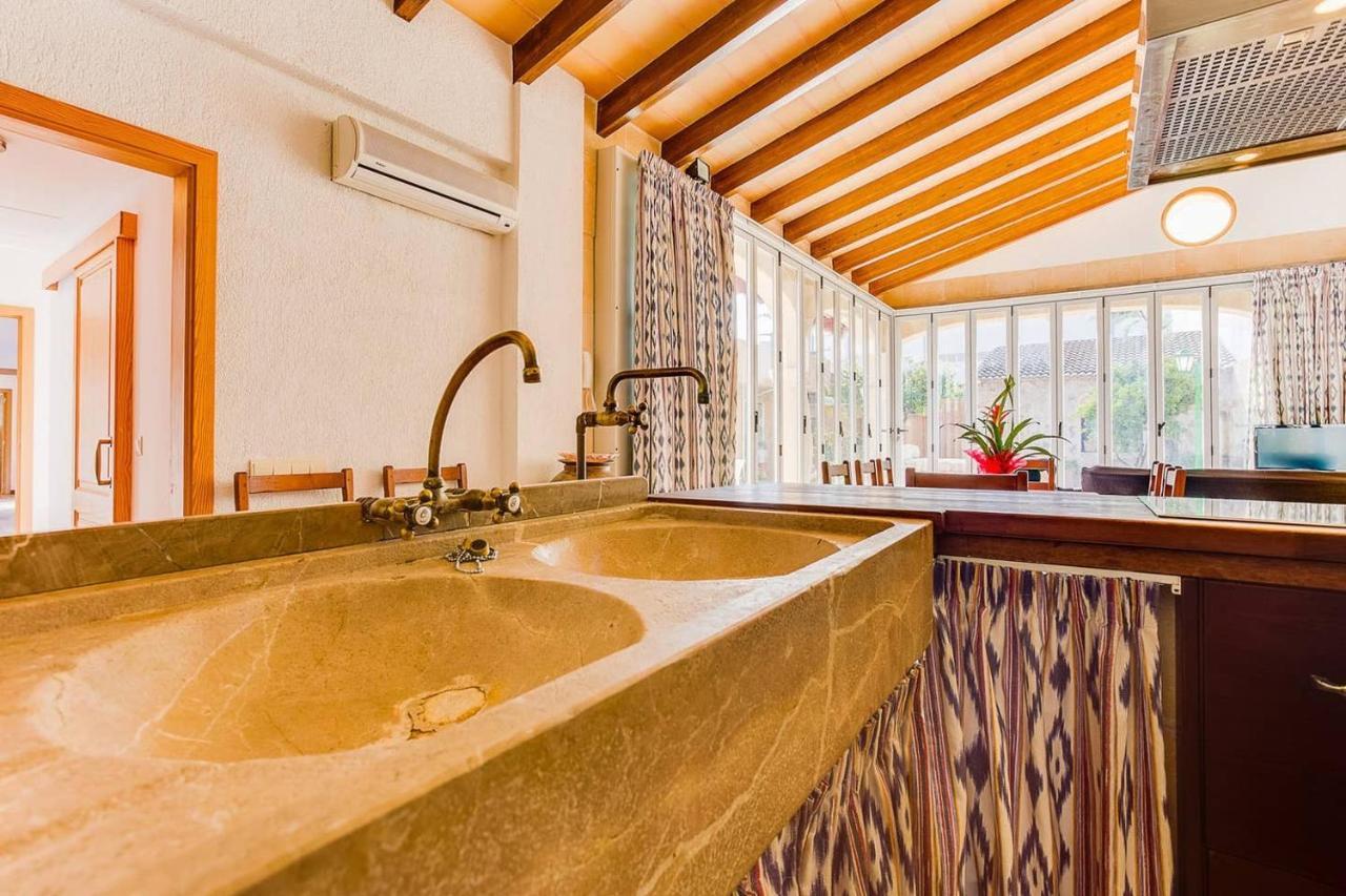Ca Na Pessina,Con Piscina Privada Villa Sa Pobla Ngoại thất bức ảnh